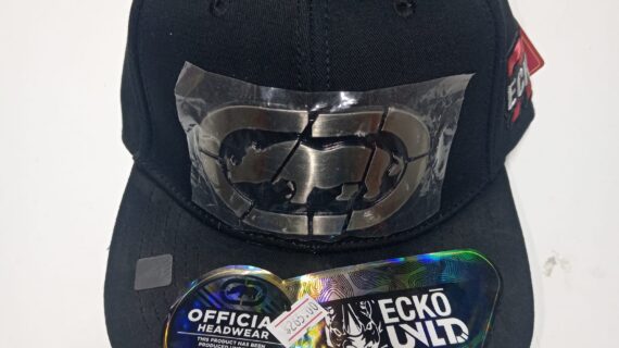 GORRA PLANA MARCA ECKO COLOR NEGRO PERFECTA PARA REGALO EXCELENTE CALIDAD